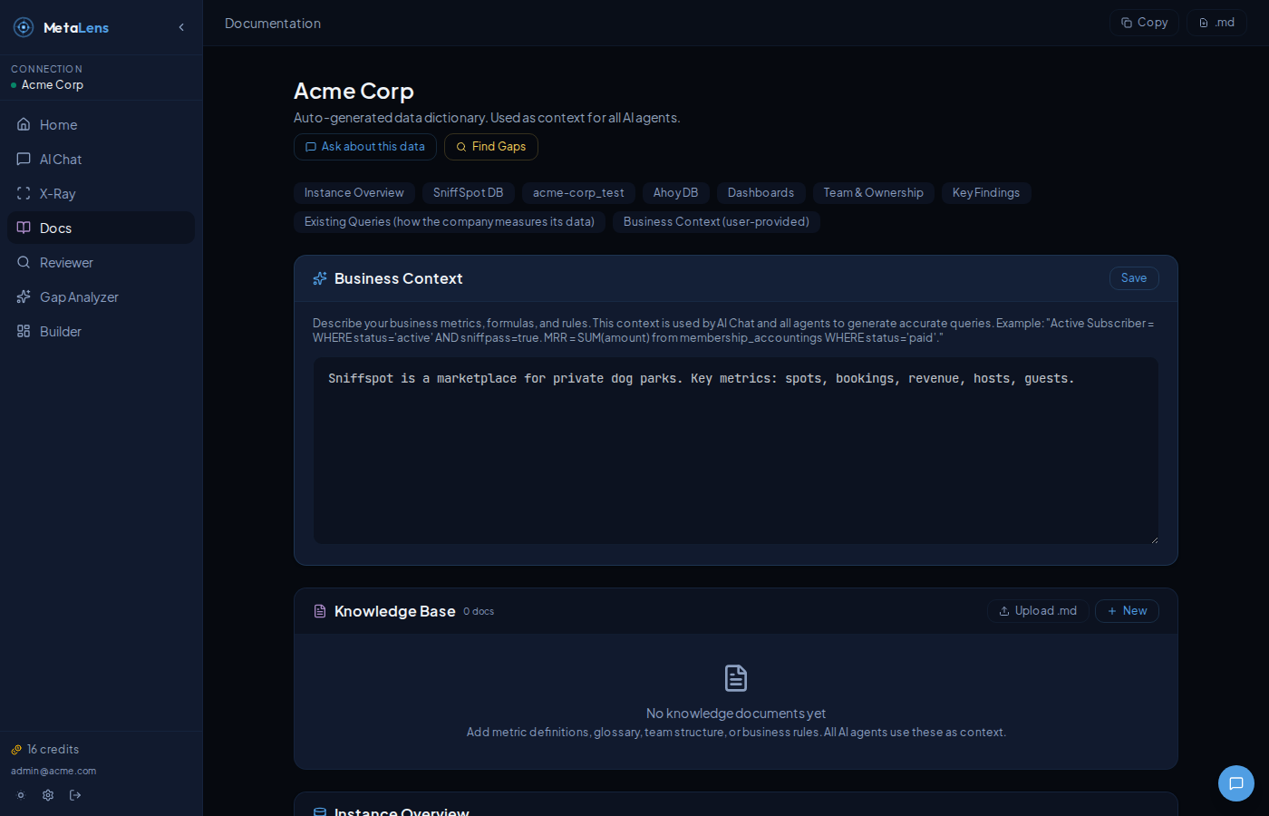 Documentation with Knowledge Base